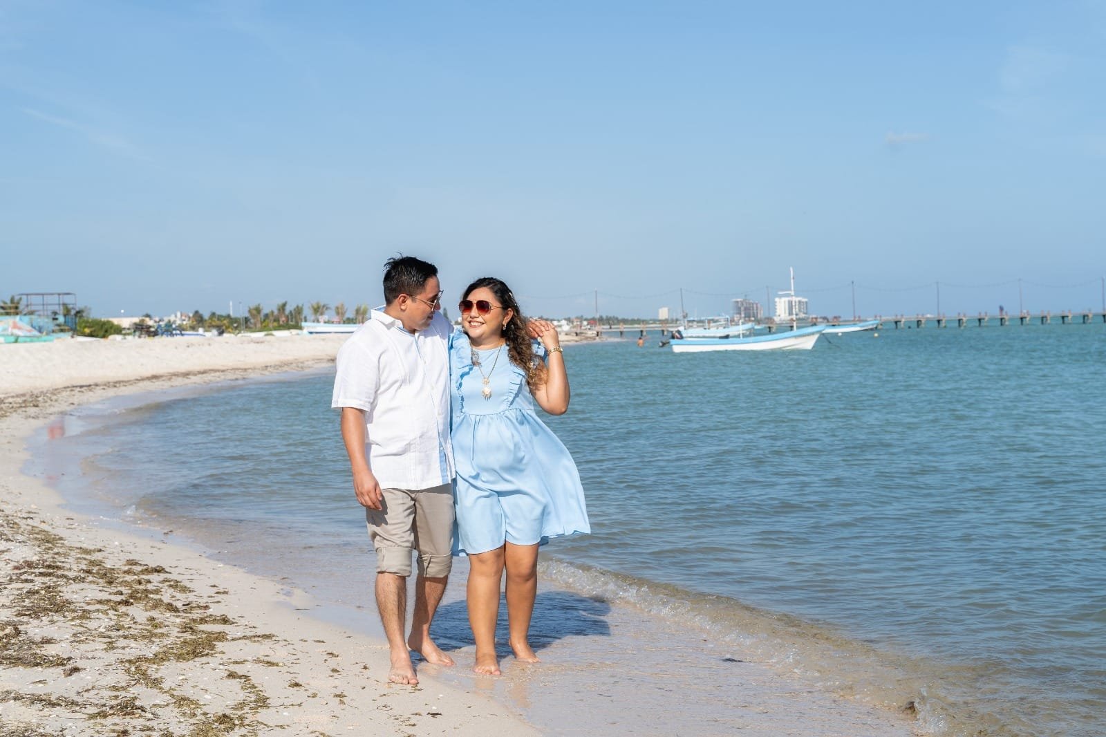 Retrato romántico de la pareja