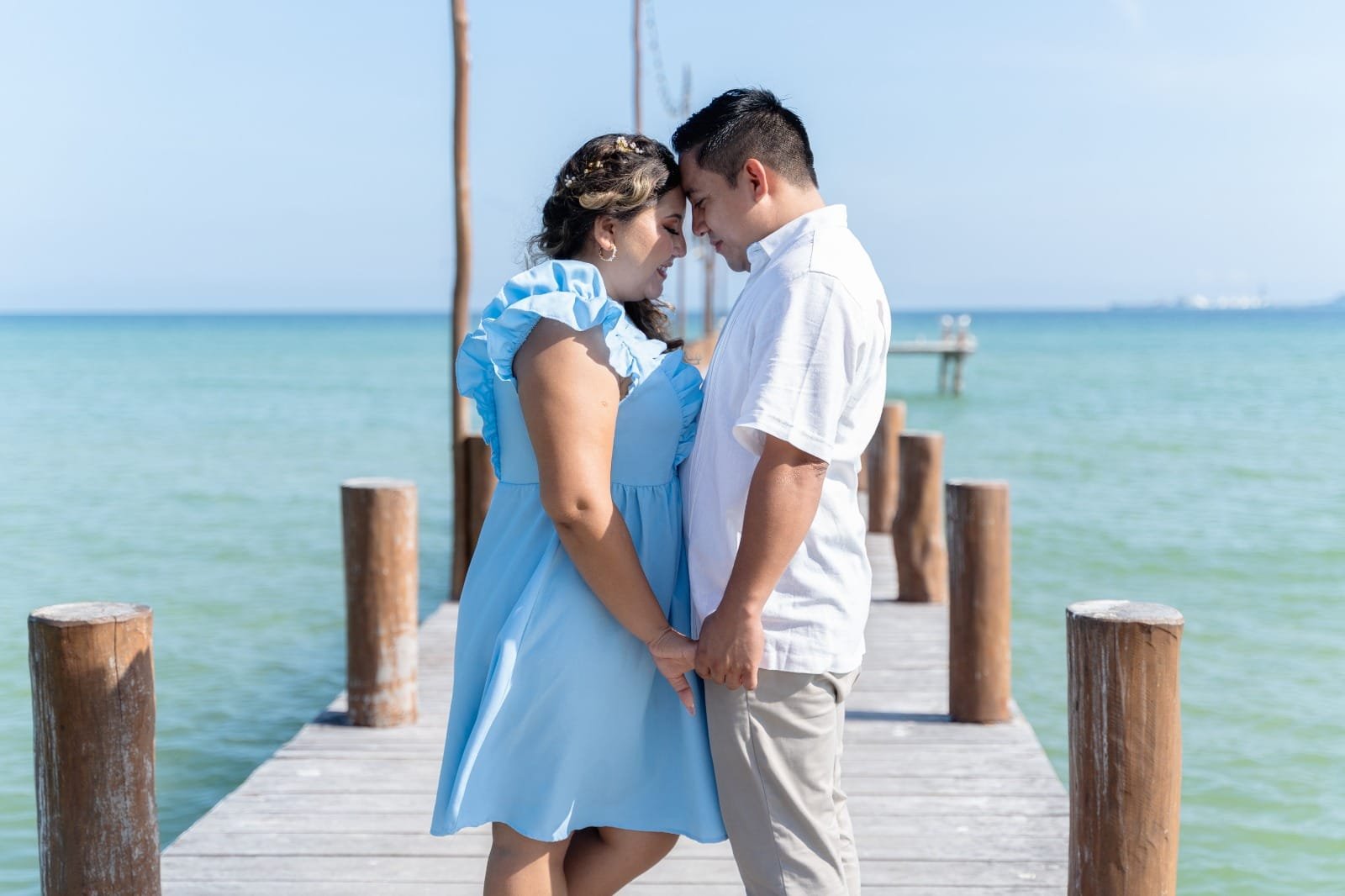 Retrato romántico de la pareja