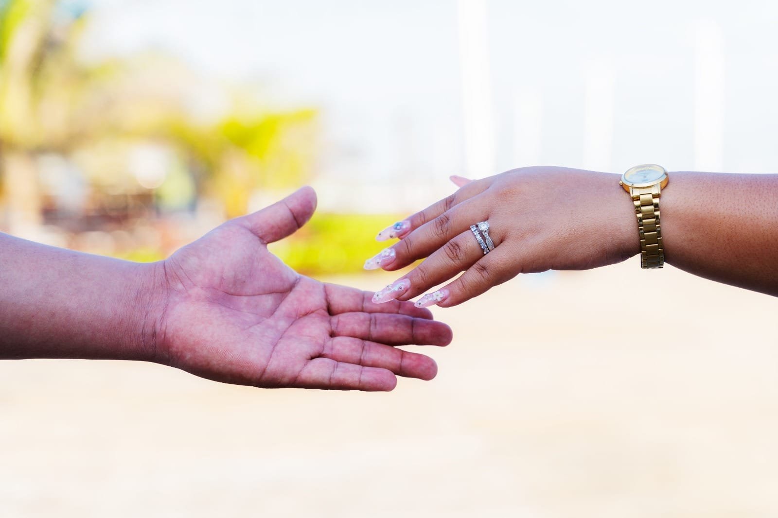Retrato romántico de la pareja